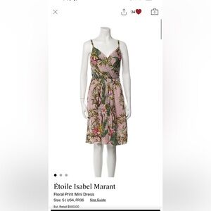 Isabel Marant Pink Floral Dress
